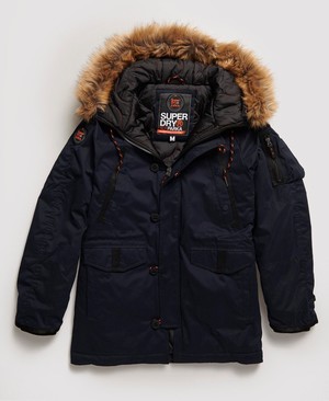 Superdry Parka Férfi Kabát Sötétkék | BXFCT3869